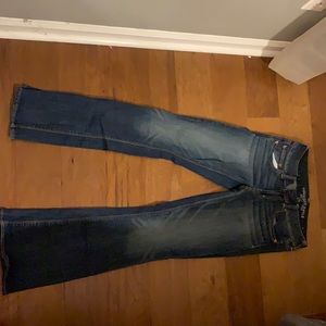 Dark wash AE boot cut jeans
